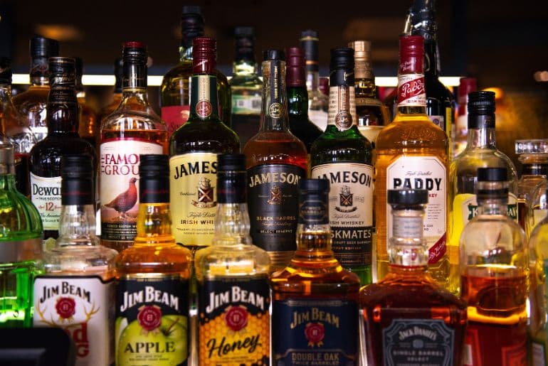 ML On Indian Alcohol Bottles